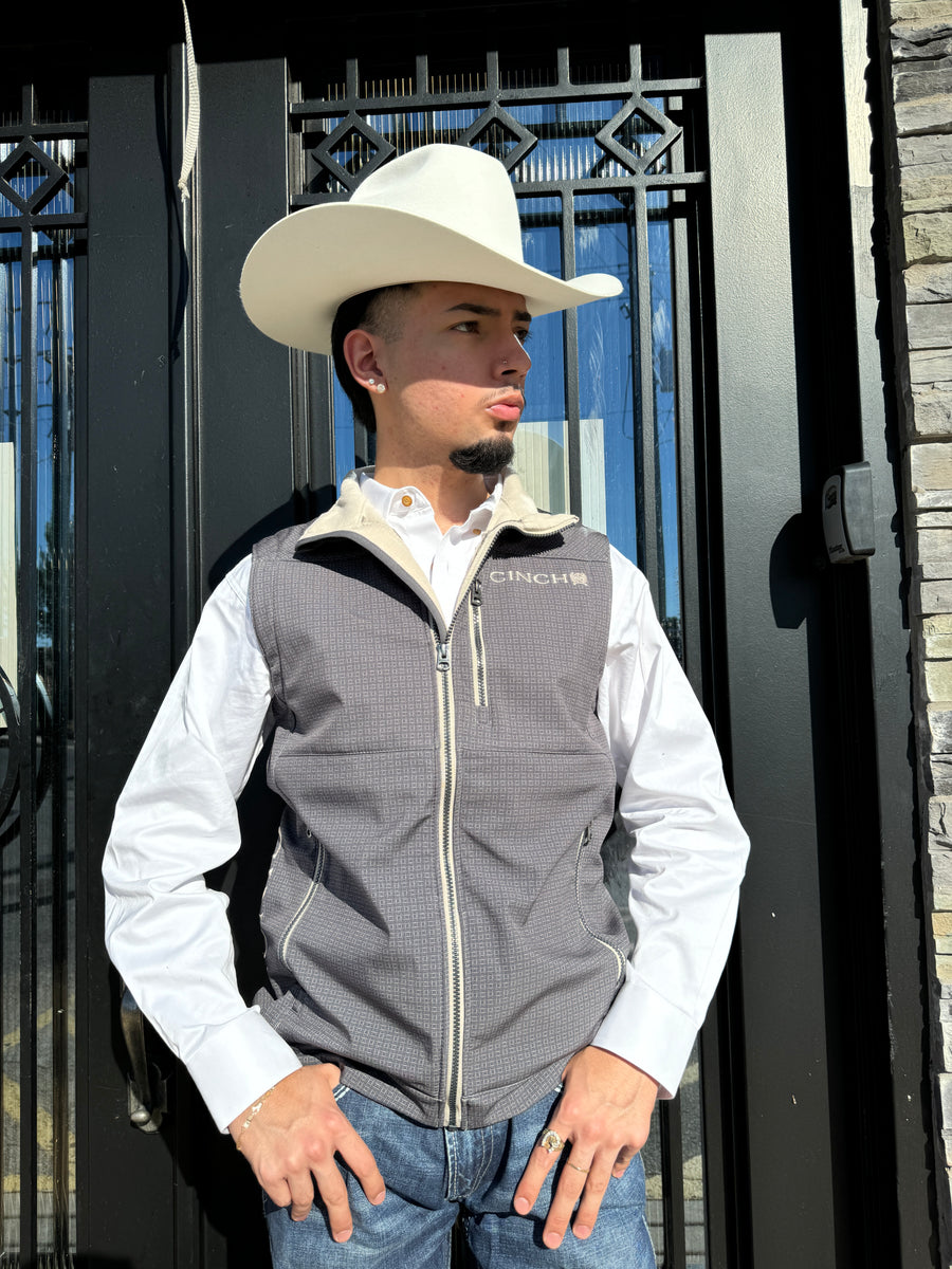 Men's Cinch Conceal Carry Bonded Gray Vest |MWV1541008 – Botas Rojero