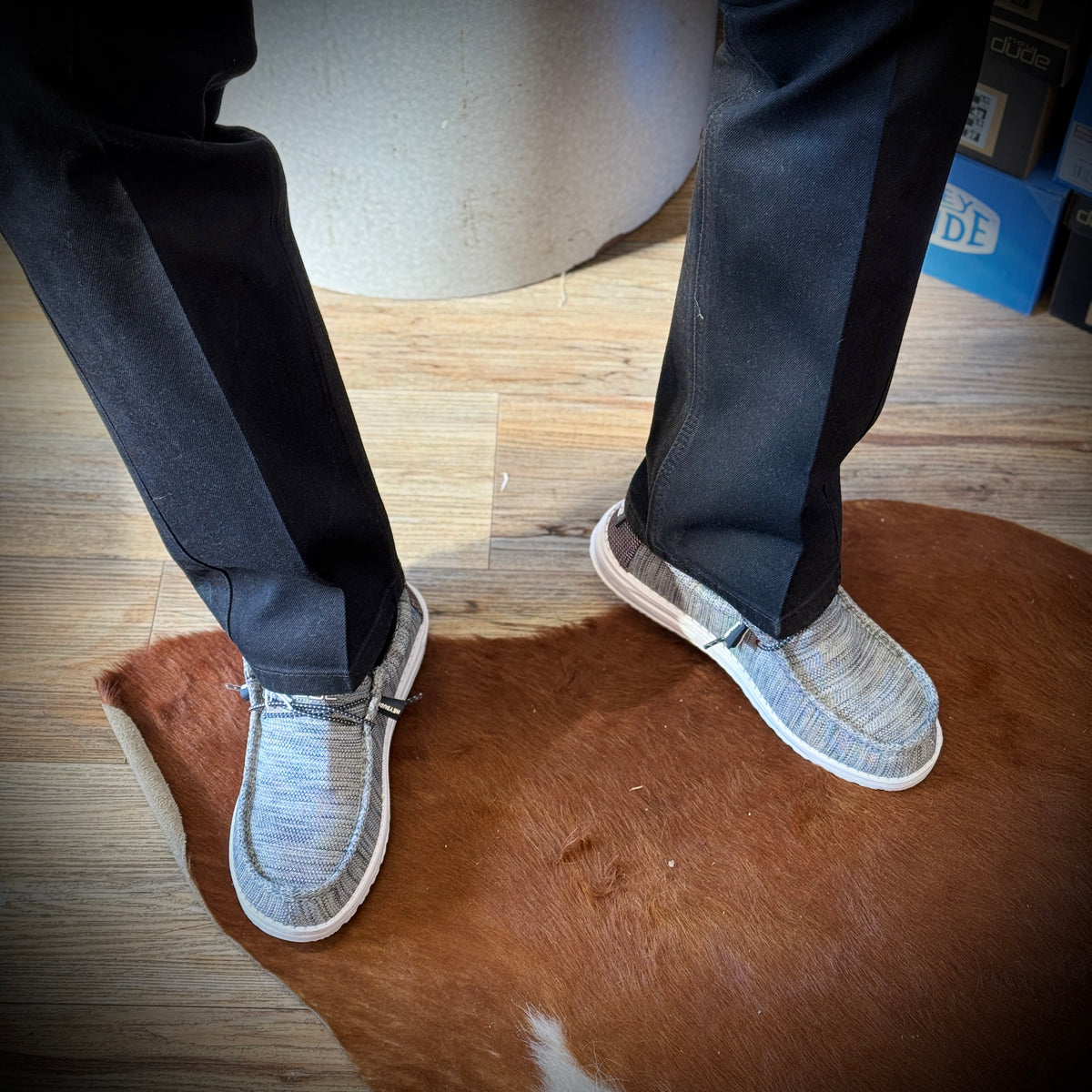 Hey Dude Wally Sox Collection Blue Orion Hey Dude - WALLY ECO STRETCH ORION BLUE Canvas shoes on labotte main image 2