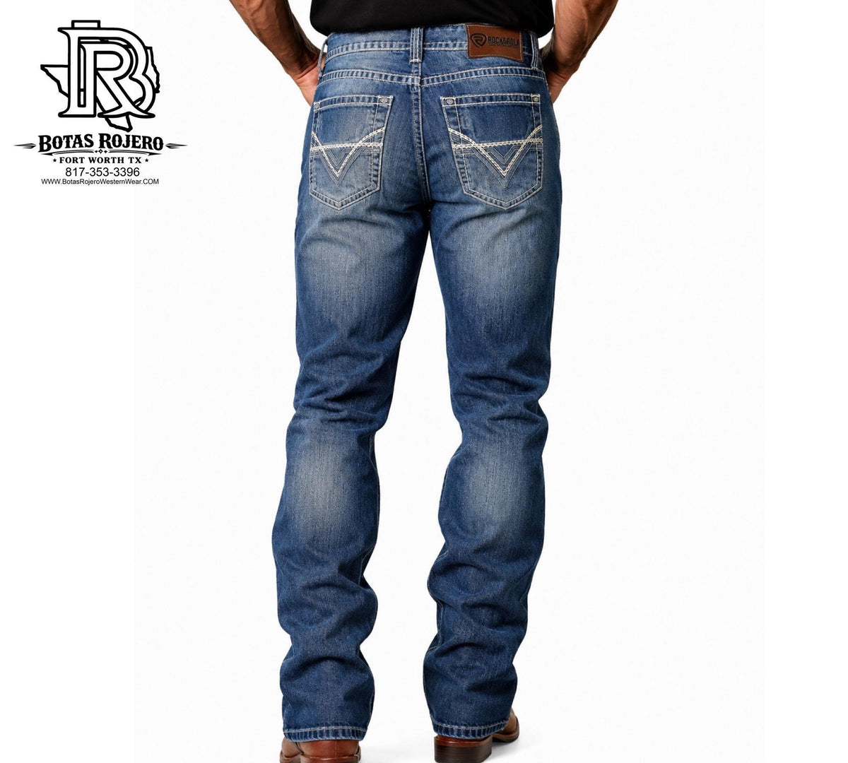 ROCK & ROLL DENIM | BOOTCUT MEN JEANS 19'' RED LABEL (MOS1612