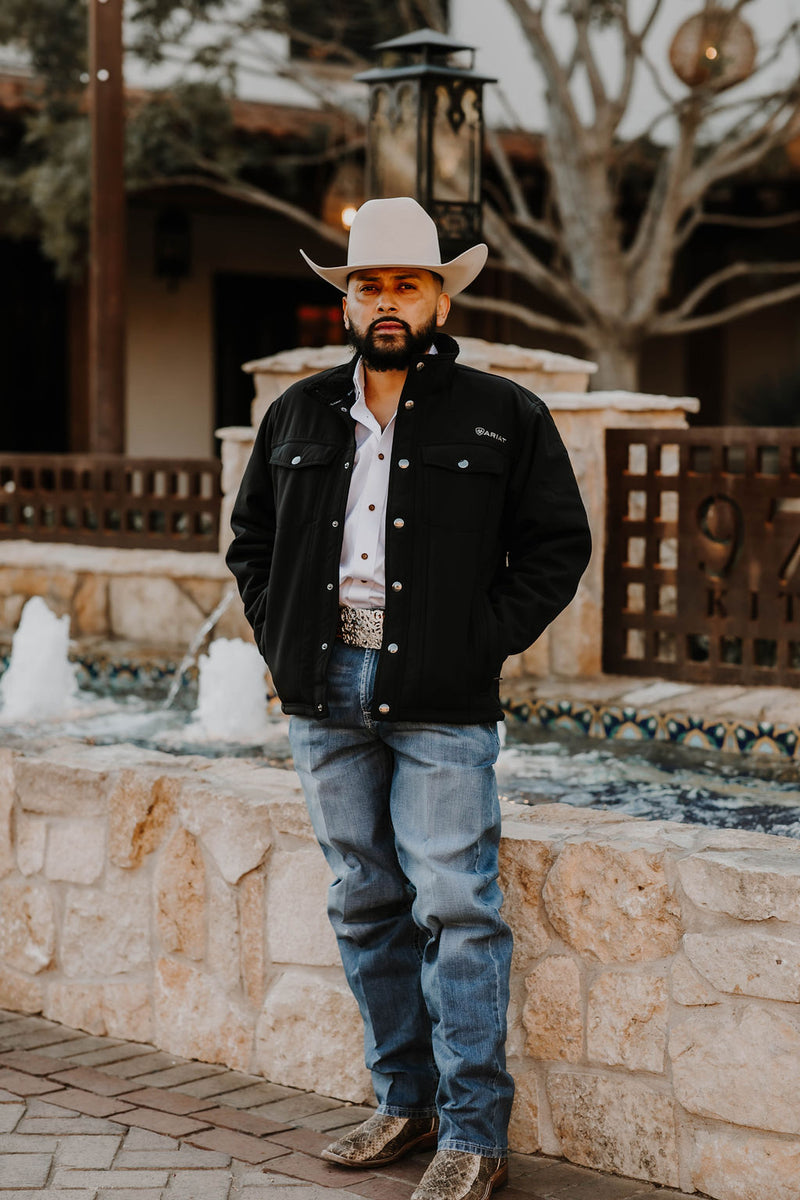 ARIAT MENS VERNON SHERPA 2.0 BLACK JACKET | 10046456 – Botas Rojero