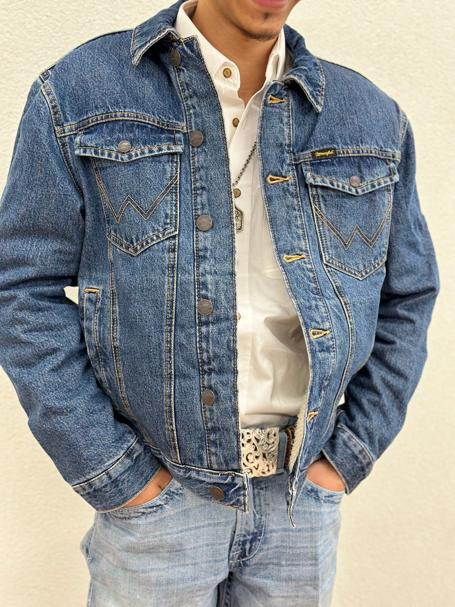 Wrangler Mens Retro Western Denim Jacket 112335737 – Botas Rojero