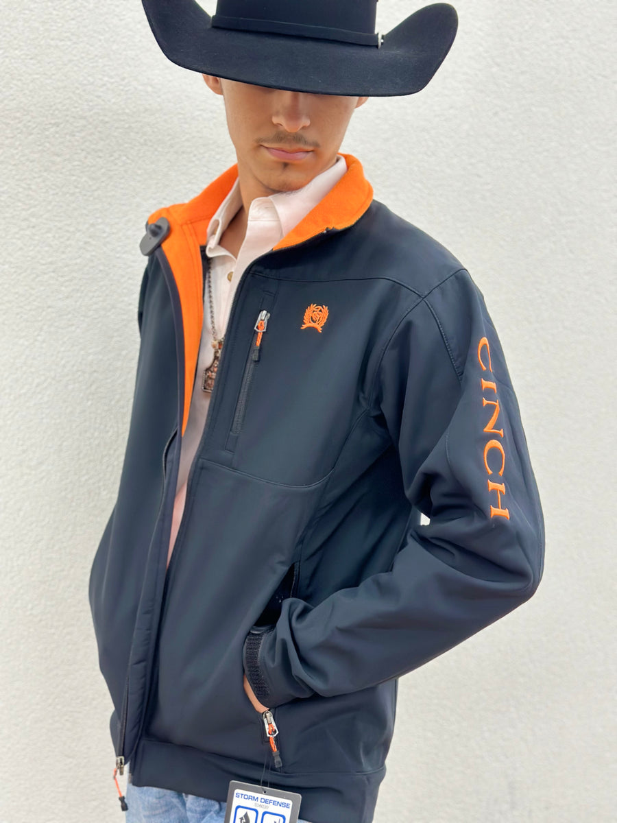 CINCH MENS SOLID JACKET BLACK ORANGE – Botas Rojero