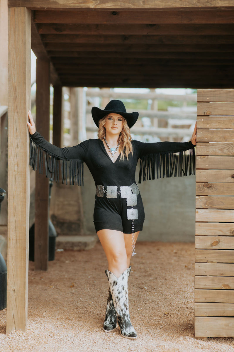 ALICIA BLACK JUMPSUIT – Botas Rojero