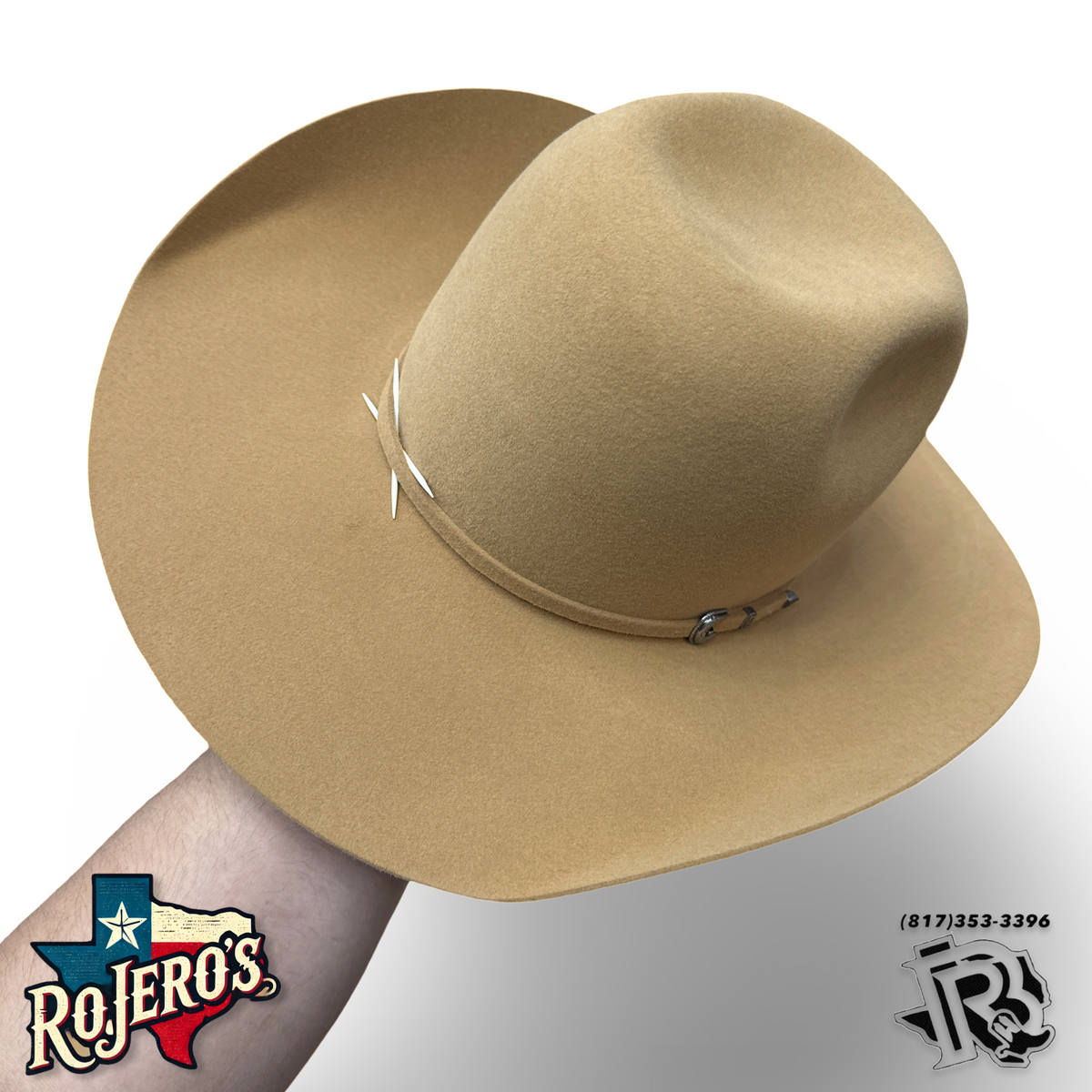 2138 Womens Western Cowboy Cowgirl Hats With Belt Buckle Camel Sandy Ting Men & Women main image 2