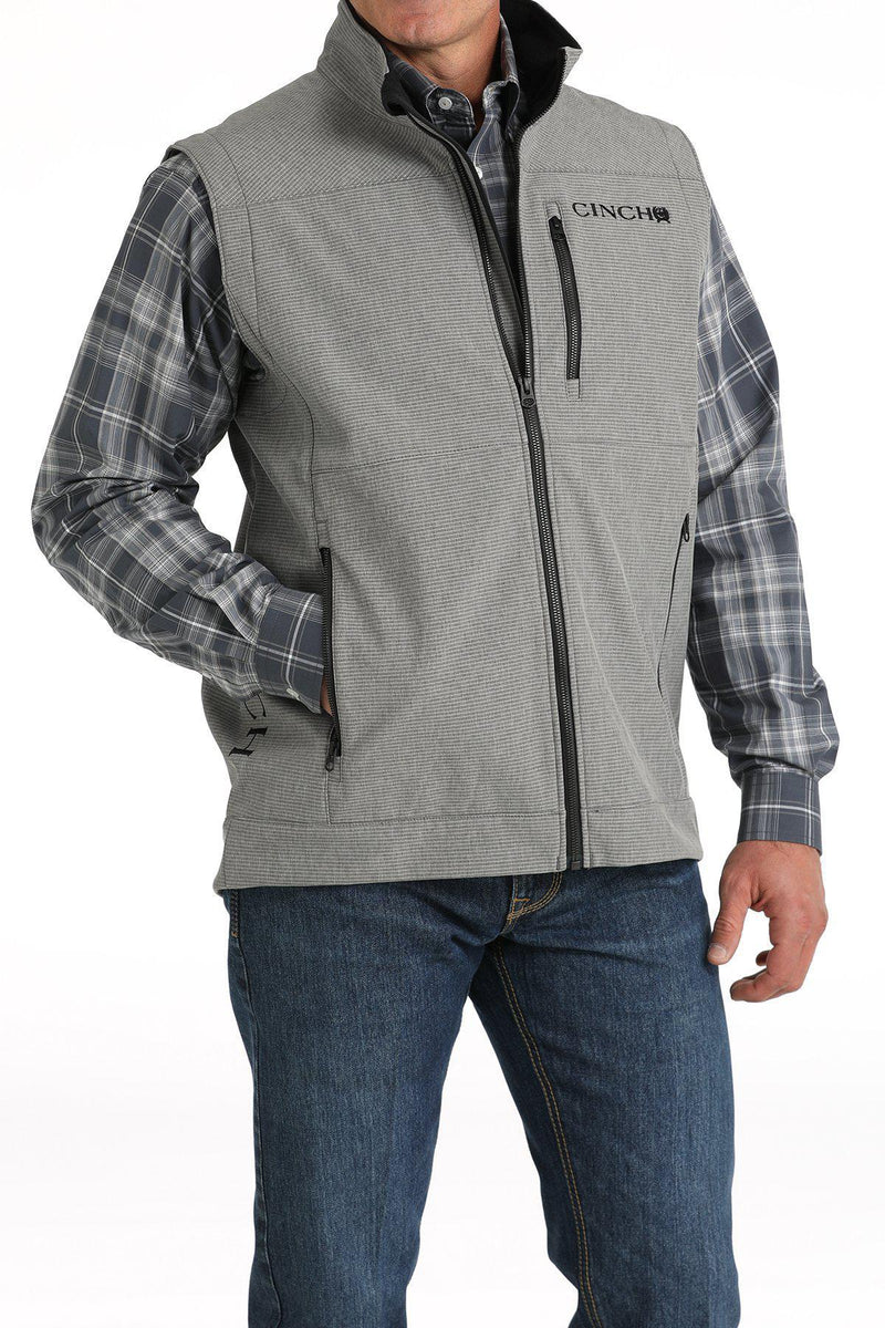 CINCH MENS BONDED GRAY VEST | MWV1515023 – Botas Rojero