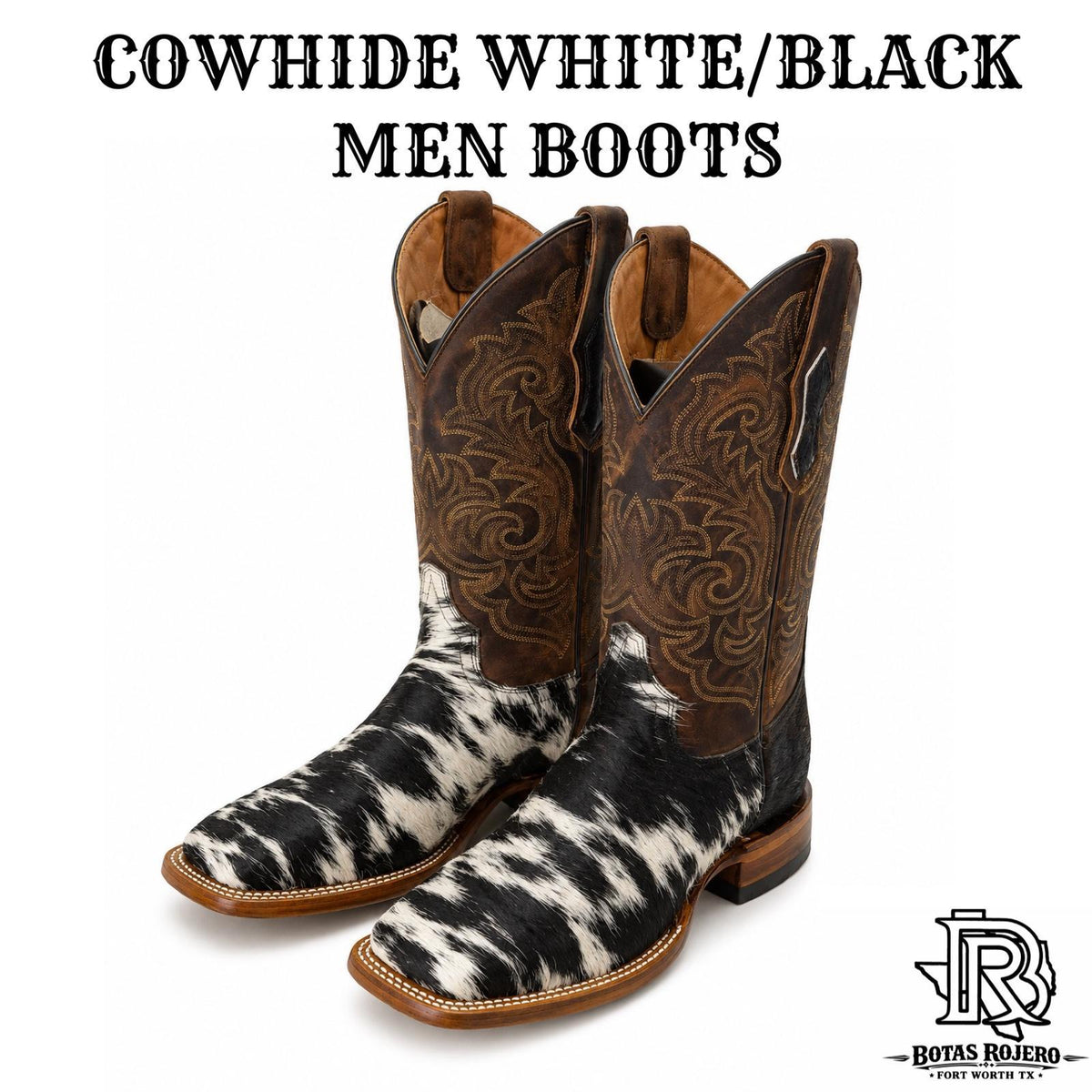 Dean “ | MEN SQUARE TOE WESTERN BOOTS COWHIDE PRO3008 – Botas Rojero