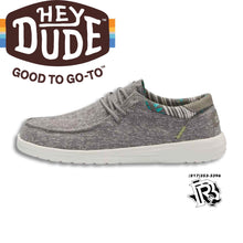 Load image into Gallery viewer, “ Chambray Grey  “ | HEY DUDE MEN SHOES GREY PAUL  (112293059)