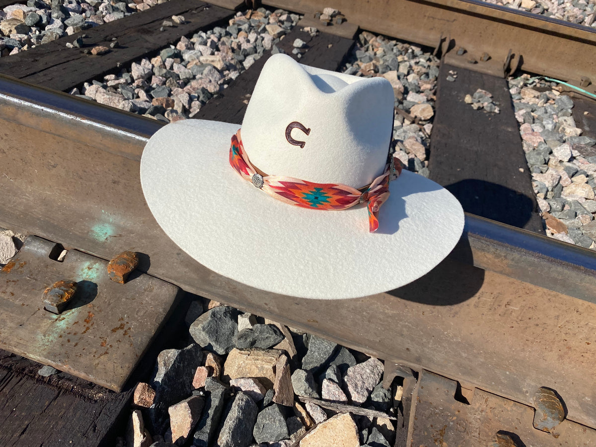 Charlie 1 Horse Wanted Collection Navajo Felt Hat Charlie 1 Horse Navajo Straw Hat – McKinney Hat Company main image 2