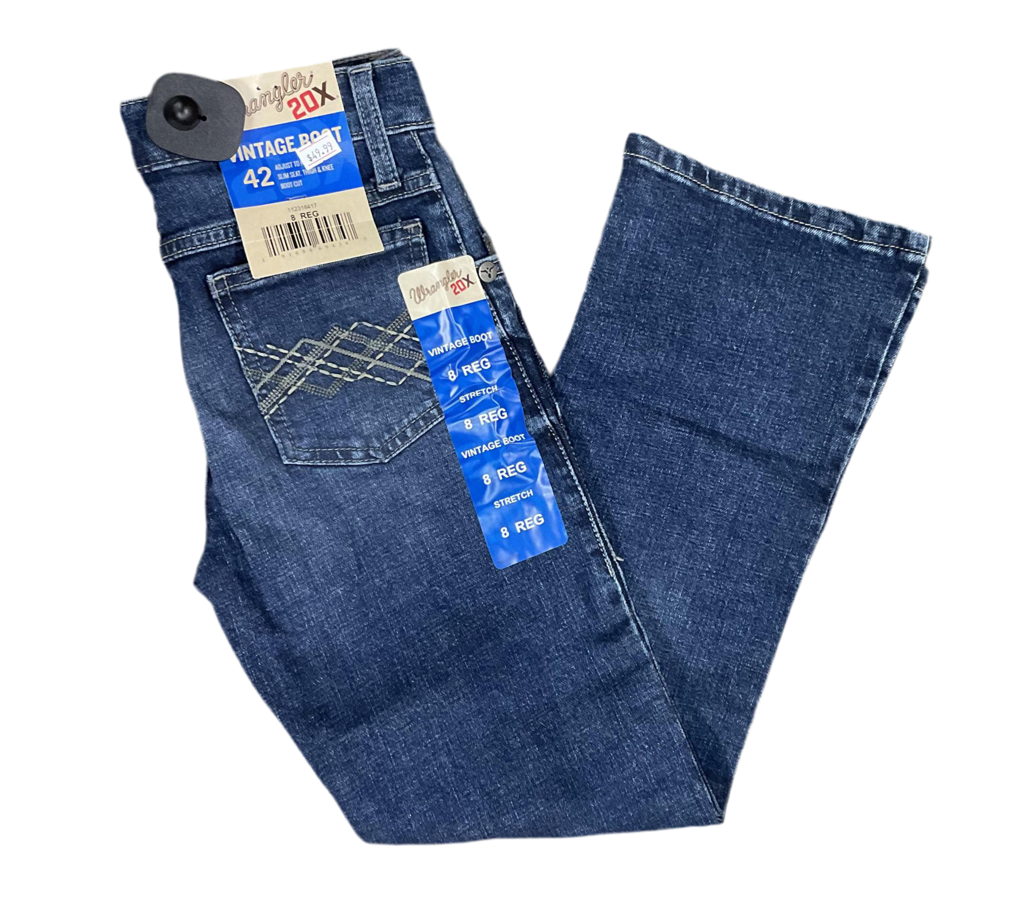 BOYS WRANGLER® 20X® NO. 42 VINTAGE BOOTCUT SLIM FIT JEAN | 112318417`