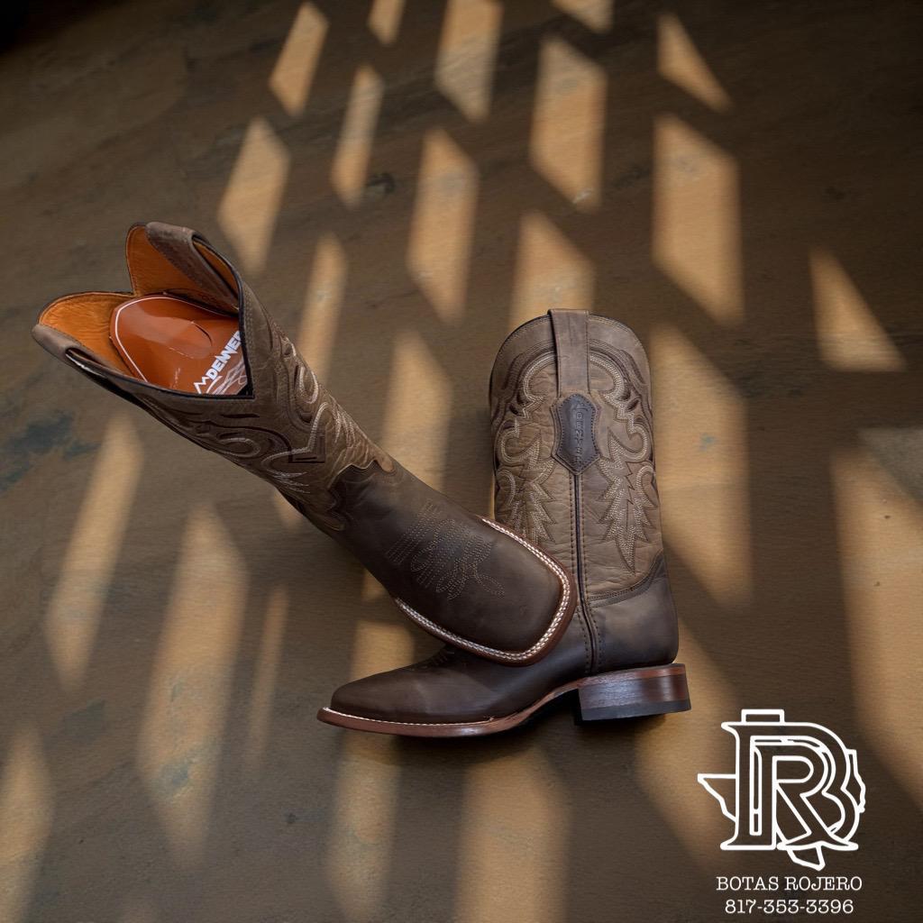 “ Anthony “ | SQUARE TOE BOOTS BROWN LEATHER