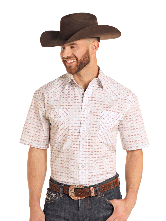MENS PANHANDLE STILLWATER SHORT SLEEVE SNAP SHIRT | RMN3S04596