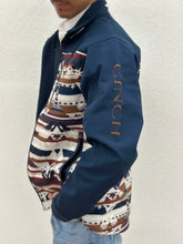 Load image into Gallery viewer, MEN&#39;S SOUTHWESTERN PRINT BONDED JACKET - NAVY CINCH | MWJ1583001