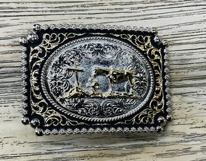 Belt Buckle |Praying Cowboy Rectangular Belt Buckle Wild West Living |TBB4580CC