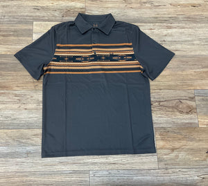 MEN’S CINCH ARENAFLEX GRAY POLO |MTK1863041