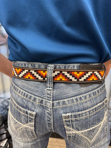 BEADED BELT ZIG ZAG DESIGN WHITE (KH-4082)