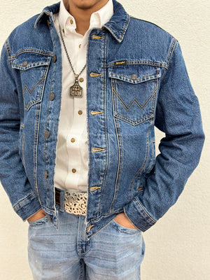 Wrangler Mens Retro Western Denim Jacket - 112335737