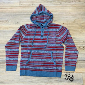 ROCK & ROLL MENS SWEATER HOODIE BLUE | BM94T02087