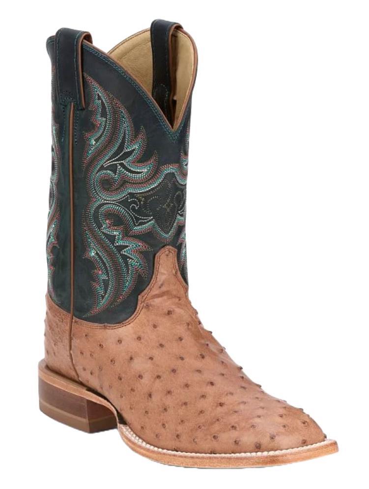 Justin Men's Moseley 11" Full Quill Ostrich Western Boots |JE5171
