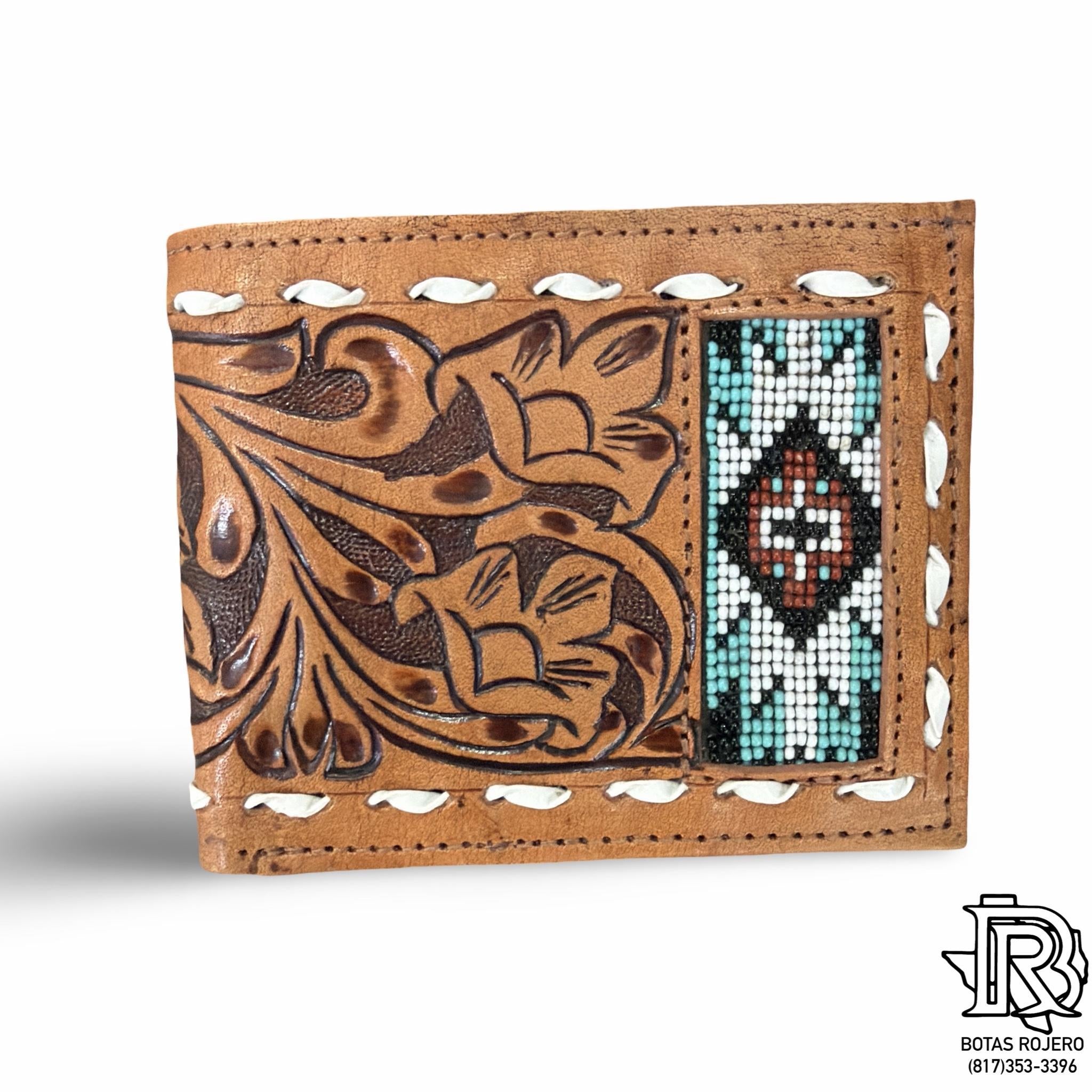 OSCAR “ | IRON SPUR WESTERN CO. MEN BI FOLD WESTERN TOOLED LEATHER