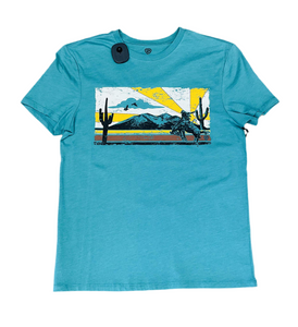 ROCK & ROLL GRAPHIC TEE TURQUOISE | RRUT21R064