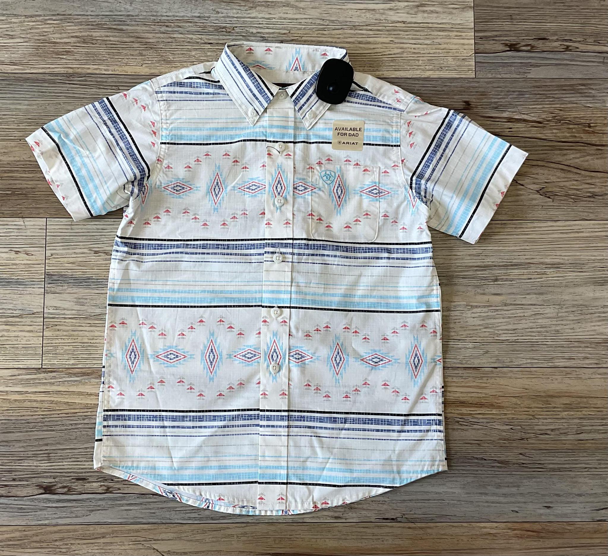BOYS ARIAT KODA SHORT SLEEVE SANDSHELL SHIRT |10048664