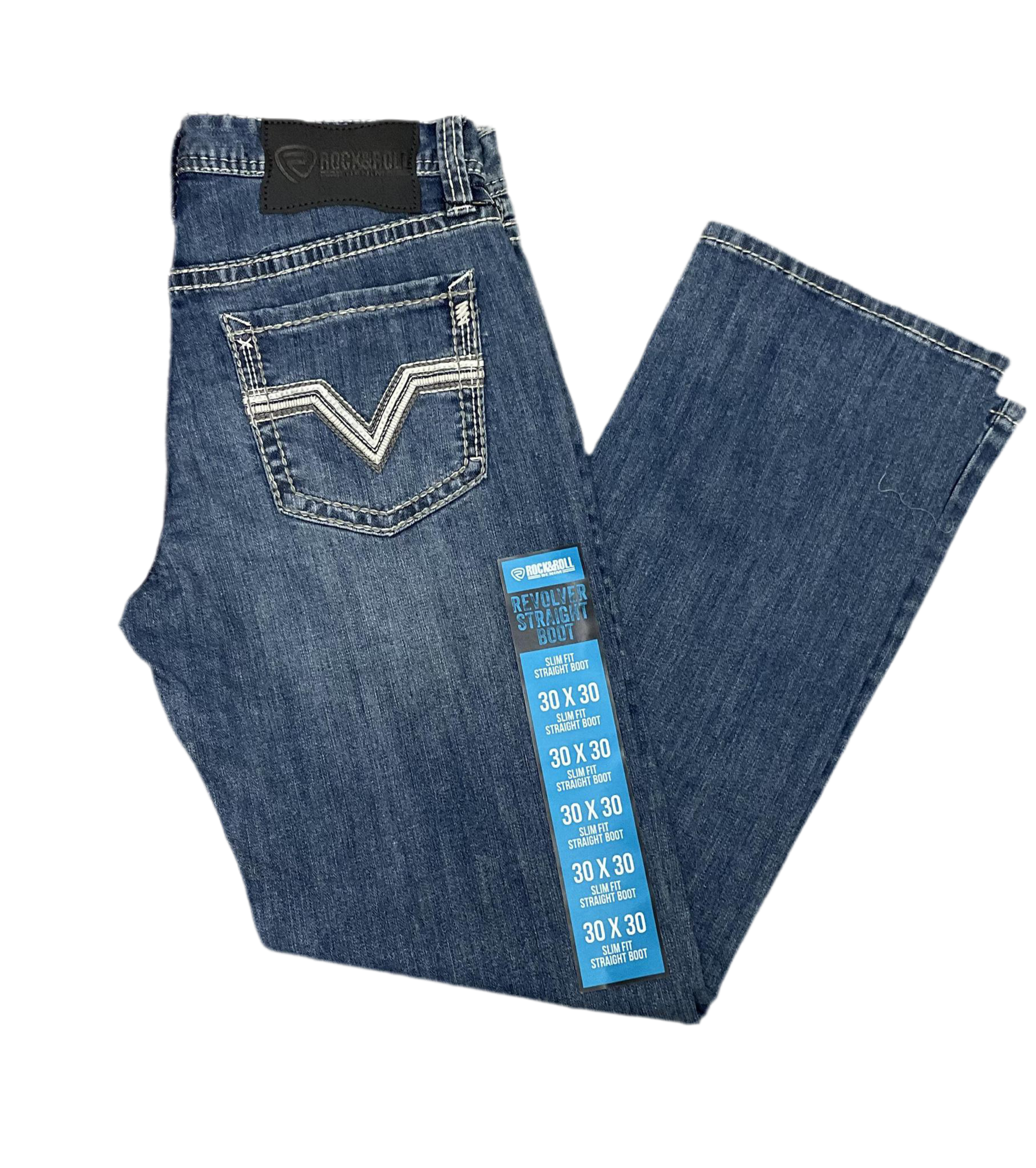 MEN’S ROCK & ROLL MEDIUM VINTAGE SLIM STRAIGHT BOOT JEANS | BM1RD06701