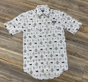‘’ADAM’’ MEN’S PANHANDLE BLACK SHORT SLEEVE SHIRT |RMN3S06553