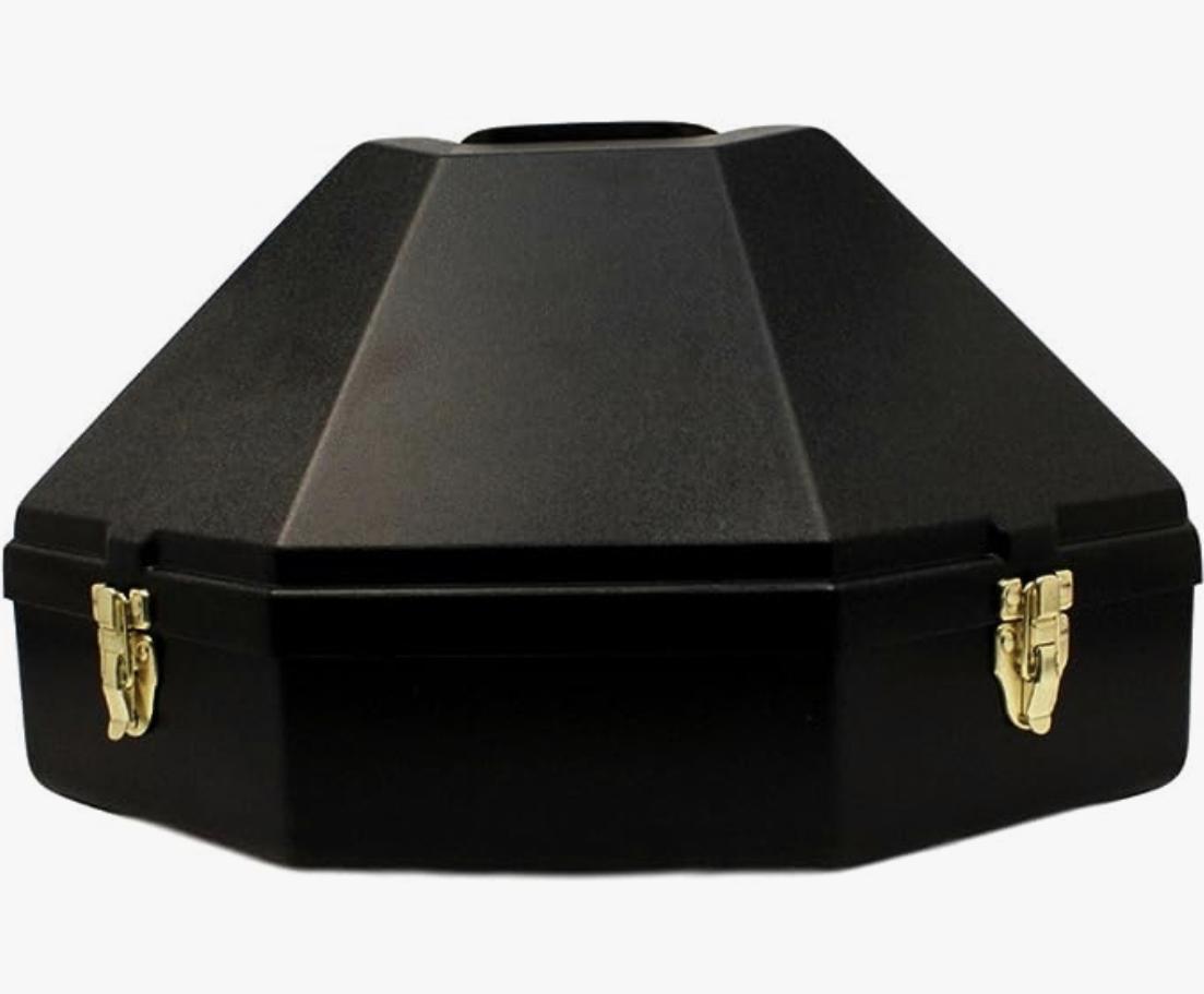 LARGE HAT CAN BLACK FOR COWBOY HATS STRAW OR FELT 0150001-L