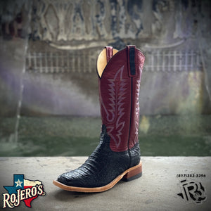 ‘’ETHAN’’ MENS ANDERSON BEAN BLACK LUX CAIMAN BOOTS | 338166