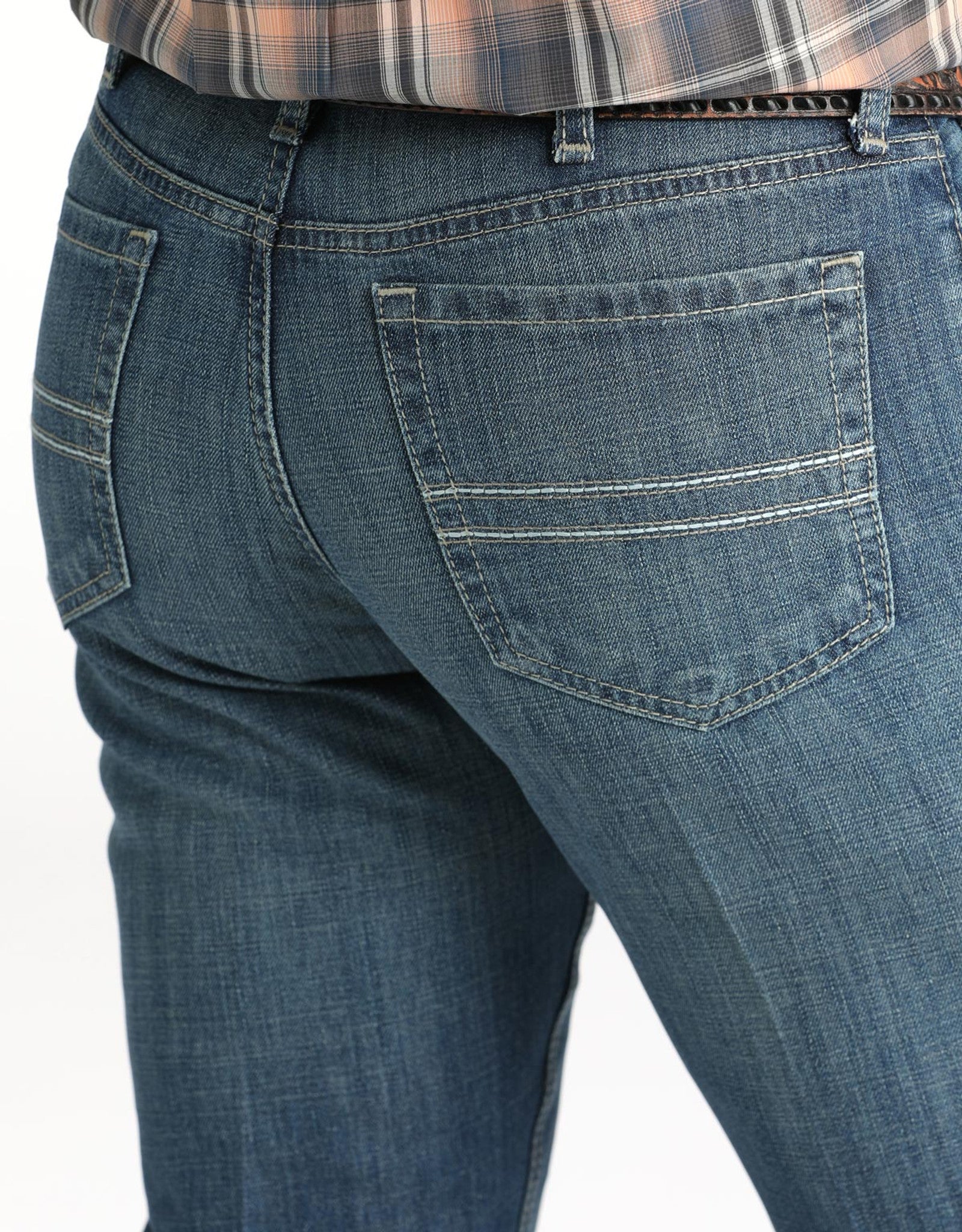 Cinch Men's Silver Label Mid Rise Slim Fit Straight Leg Jeans | MB98034024