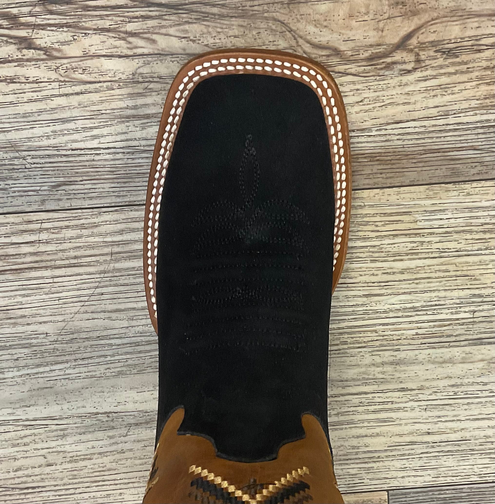 ‘’HENRY’’ AMERICAN PRO BULL BLACK ROUGH OUT  BOOTS |THR218