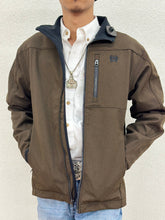 Load image into Gallery viewer, CINCH | MENS TEXTURED BONDED JACKET BROWN/BROWN | MWJ1500003