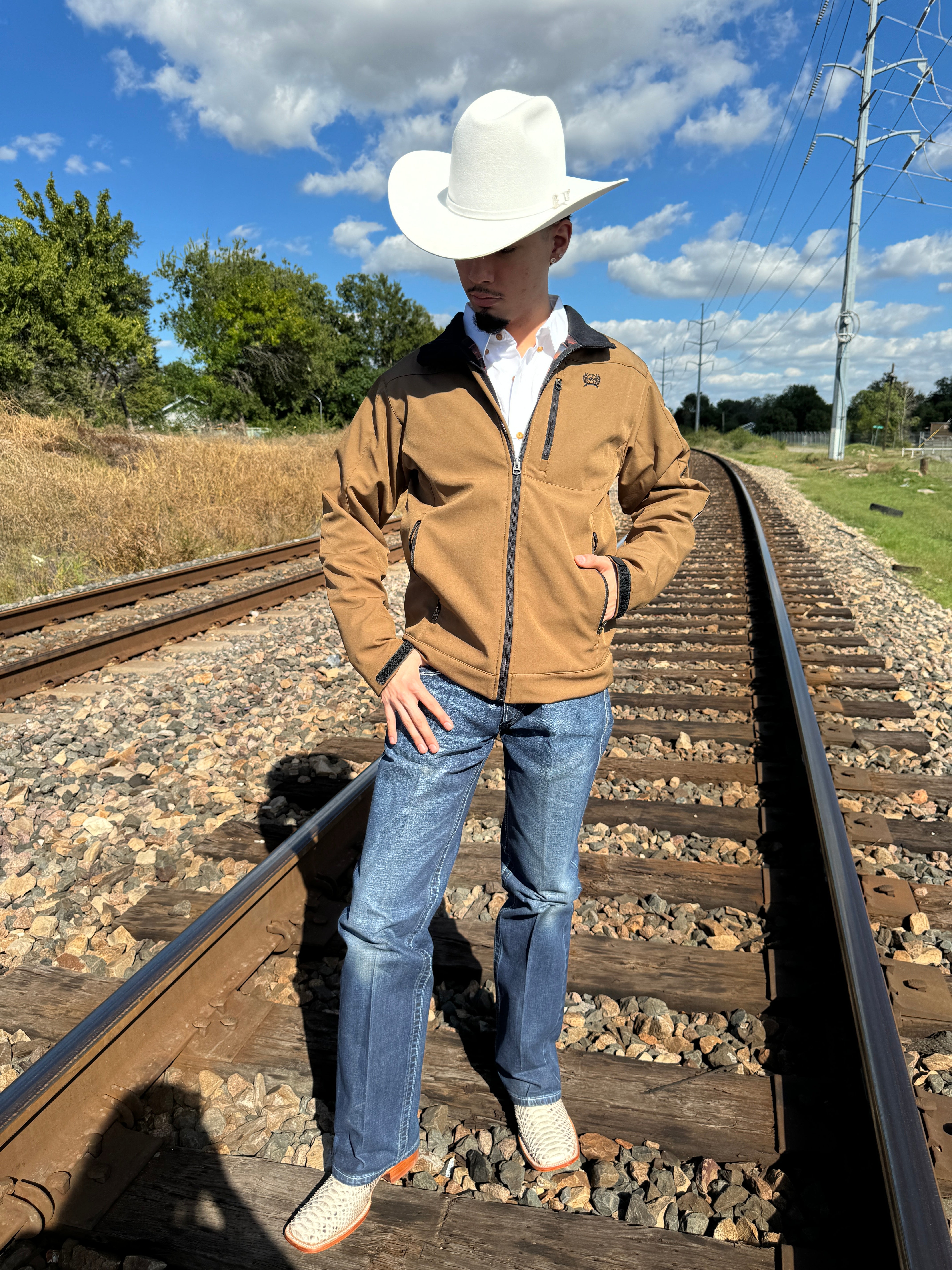 Cinch men’s Bonded brown jacket | MWJ1567012