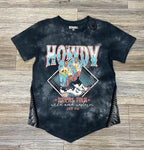 WOMEN’S ROCK & ROLL BLACK CHAIN FRINGE GRAPHIC TEE |BW21T06450