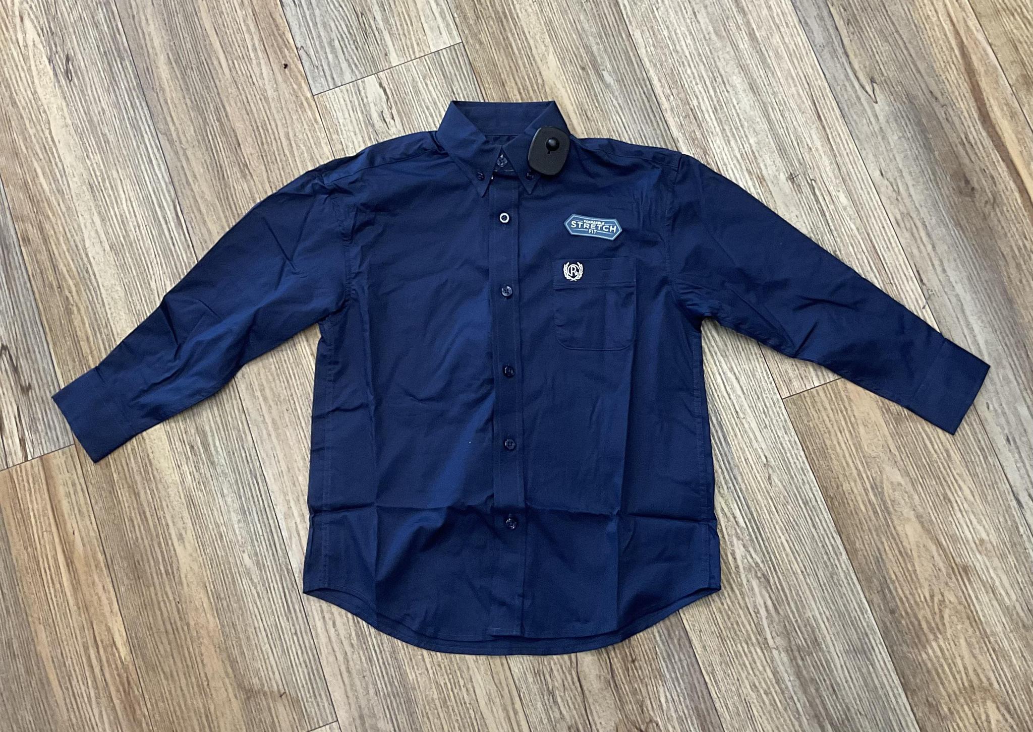 BOYS PANHANDLE LONG SLEEVE NAVY SHIRT | PBB2S05431