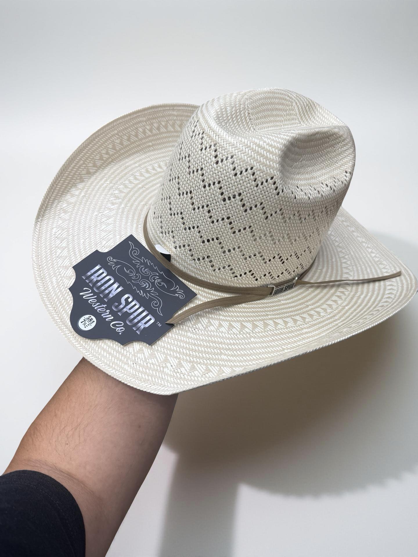 “ DUNES 2.0 “ | IRON SPUR ™️ WESTERN STRAW HAT 6 INCH CROWN 4 1/4 INCH BRIM #9