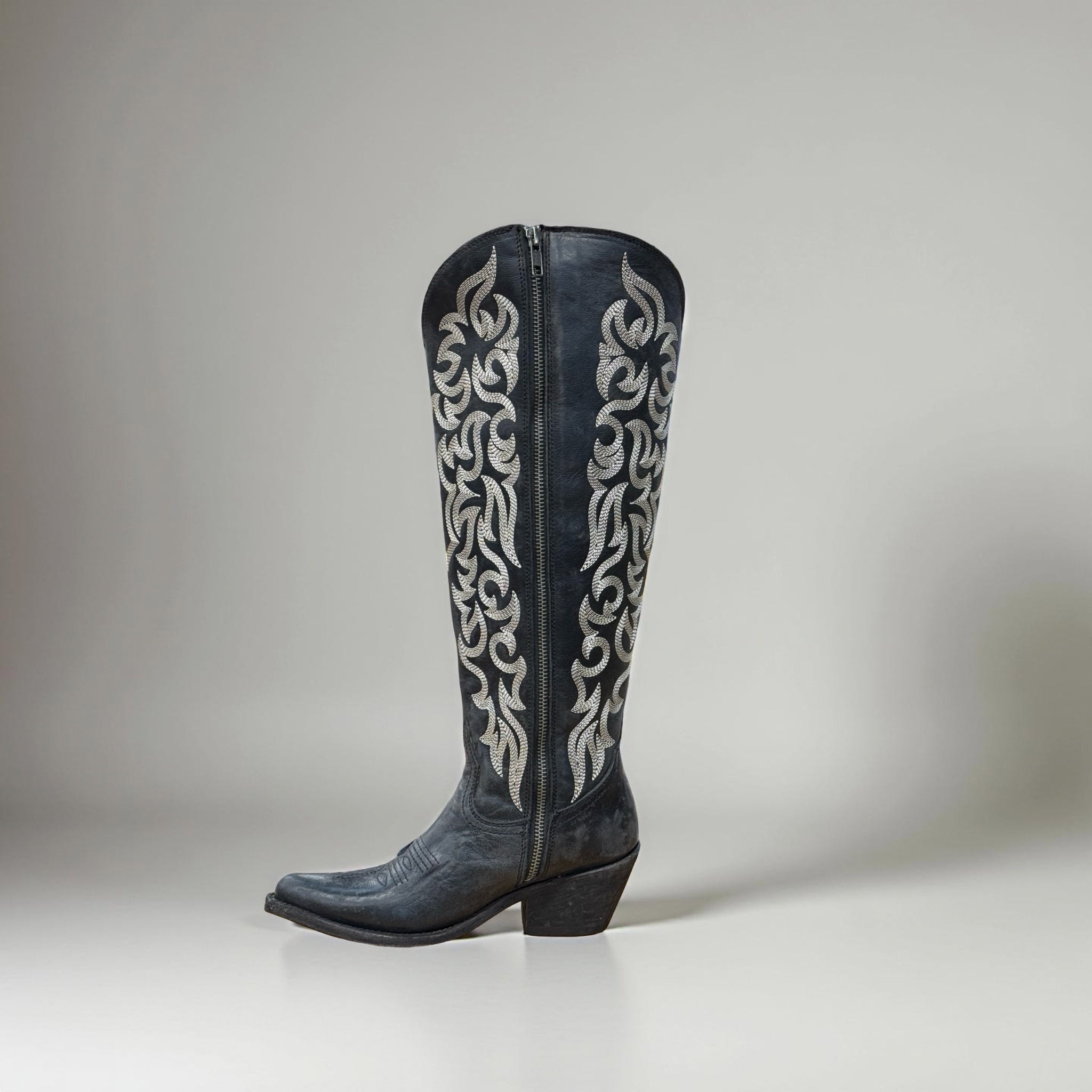 “MARY” LIBERTY BLACK BROWN BOOTS
