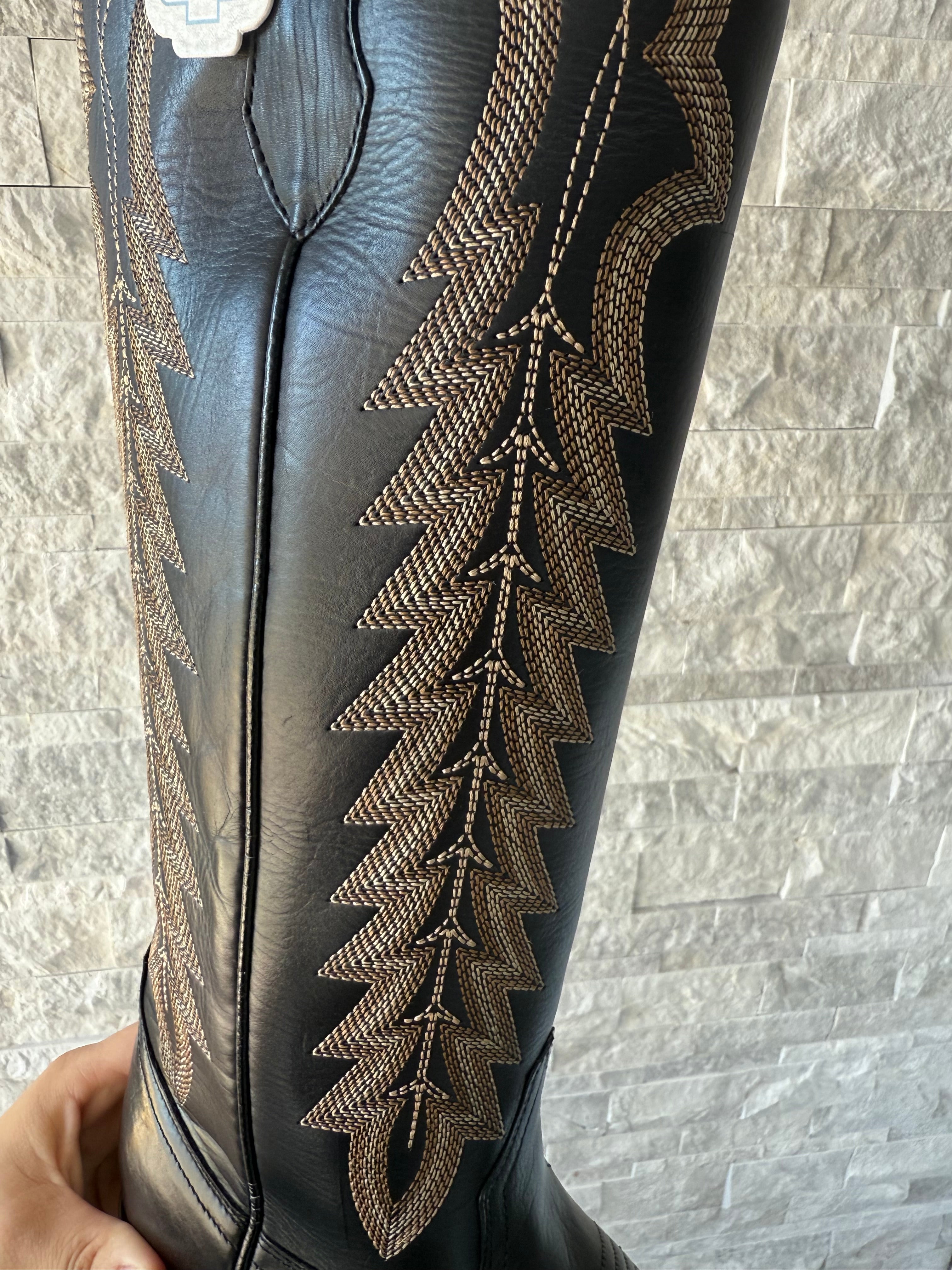 AILANI IRON SPUR BOOTS | BLACK