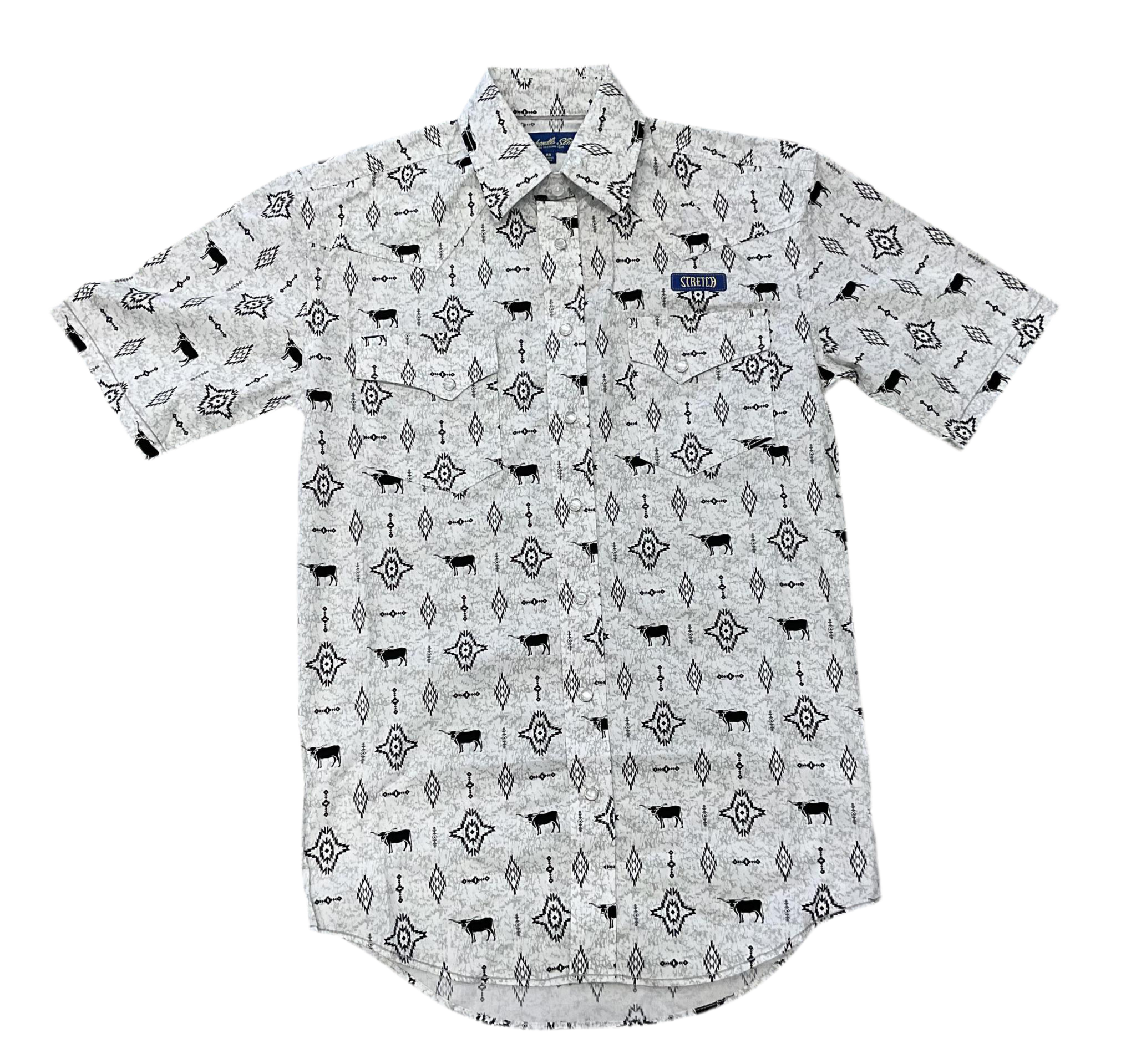 ‘’ADAM’’ MEN’S PANHANDLE BLACK SHORT SLEEVE SHIRT |RMN3S06553