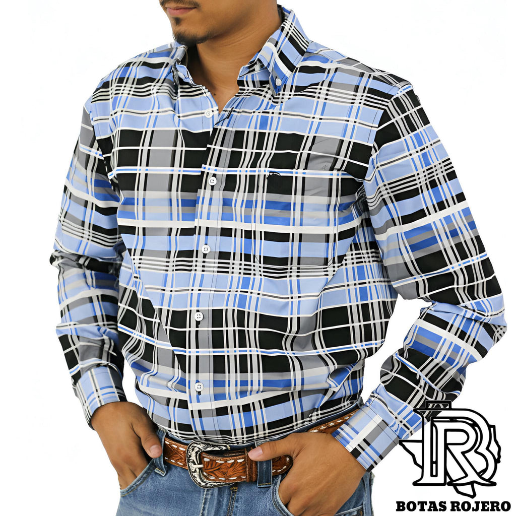 ‘’ RIO BRAVO ’’ MEN’S  WESTERN LONG SLEEVE IRON SPUR SHIRT