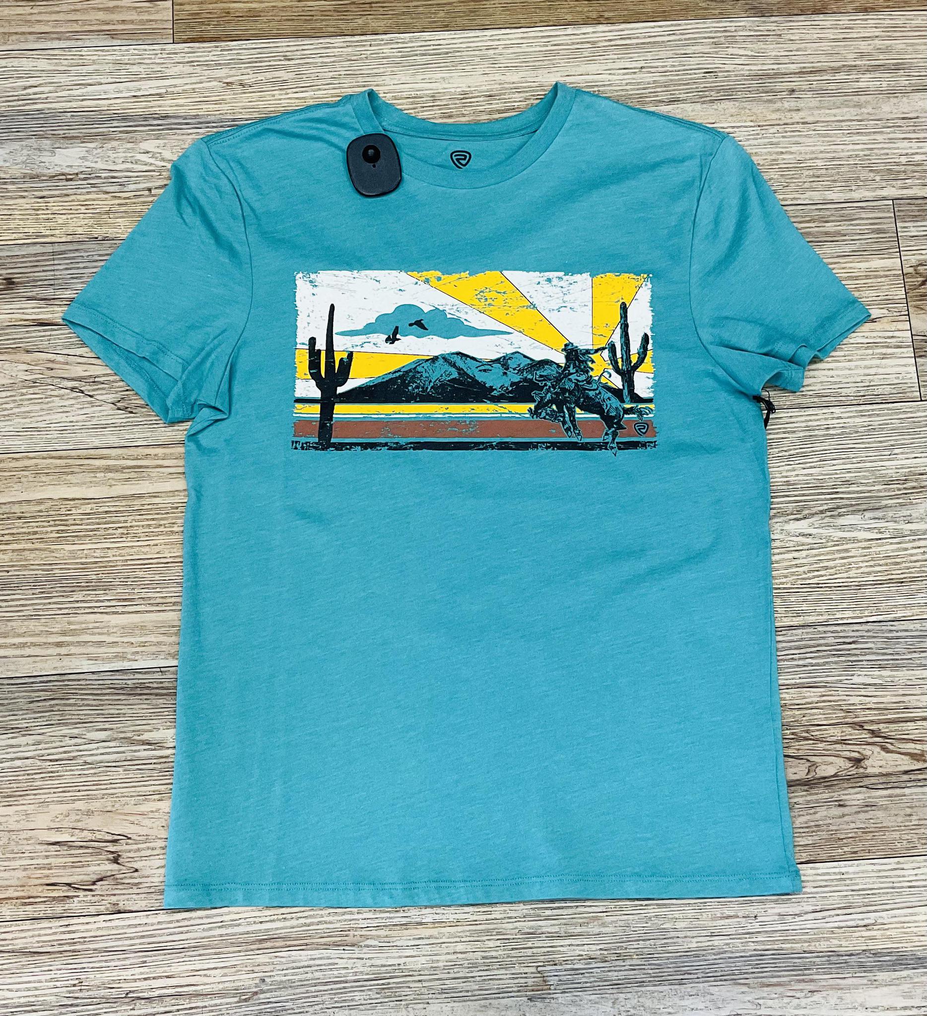 ROCK & ROLL GRAPHIC TEE TURQUOISE | RRUT21R064
