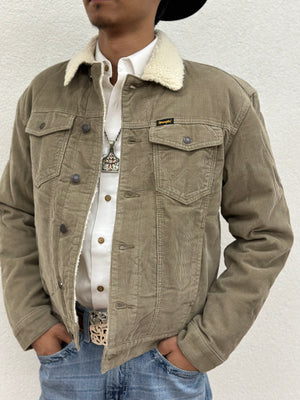 WRANGLER CORDUROY SHERPA LINED TAN - MENS JACKET - 112335725
