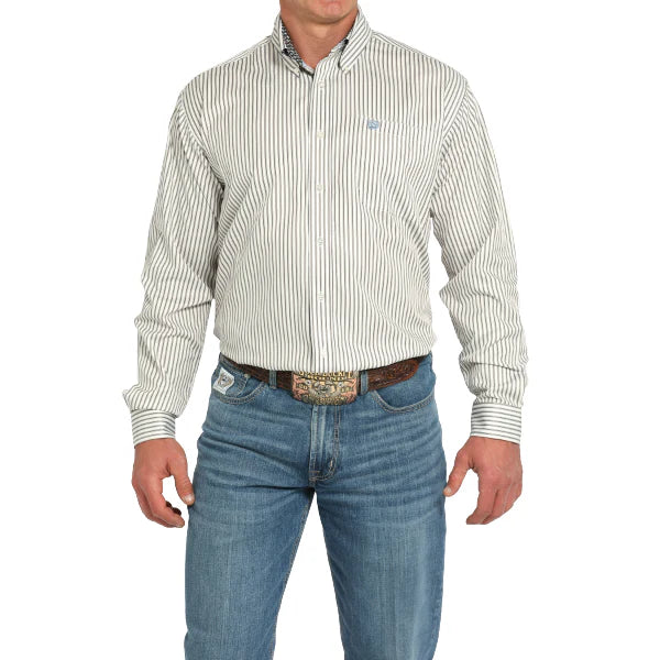 CINCH MENS LONG SLEEVE CREAM SHIRT | MTW1105952