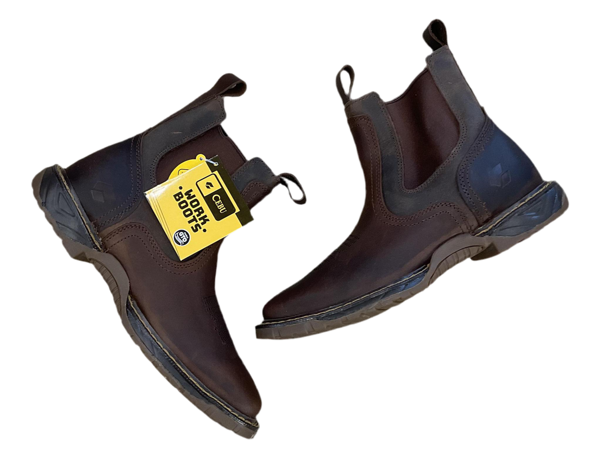 ‘’Willy’’ CEBU MEN'S BC THUNDER SOFT TOE CHELSEA SLIP ON BOOTS 6’’ |WORK BOOTS