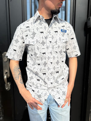 ‘’ADAM’’ MEN’S PANHANDLE BLACK SHORT SLEEVE SHIRT |RMN3S06553