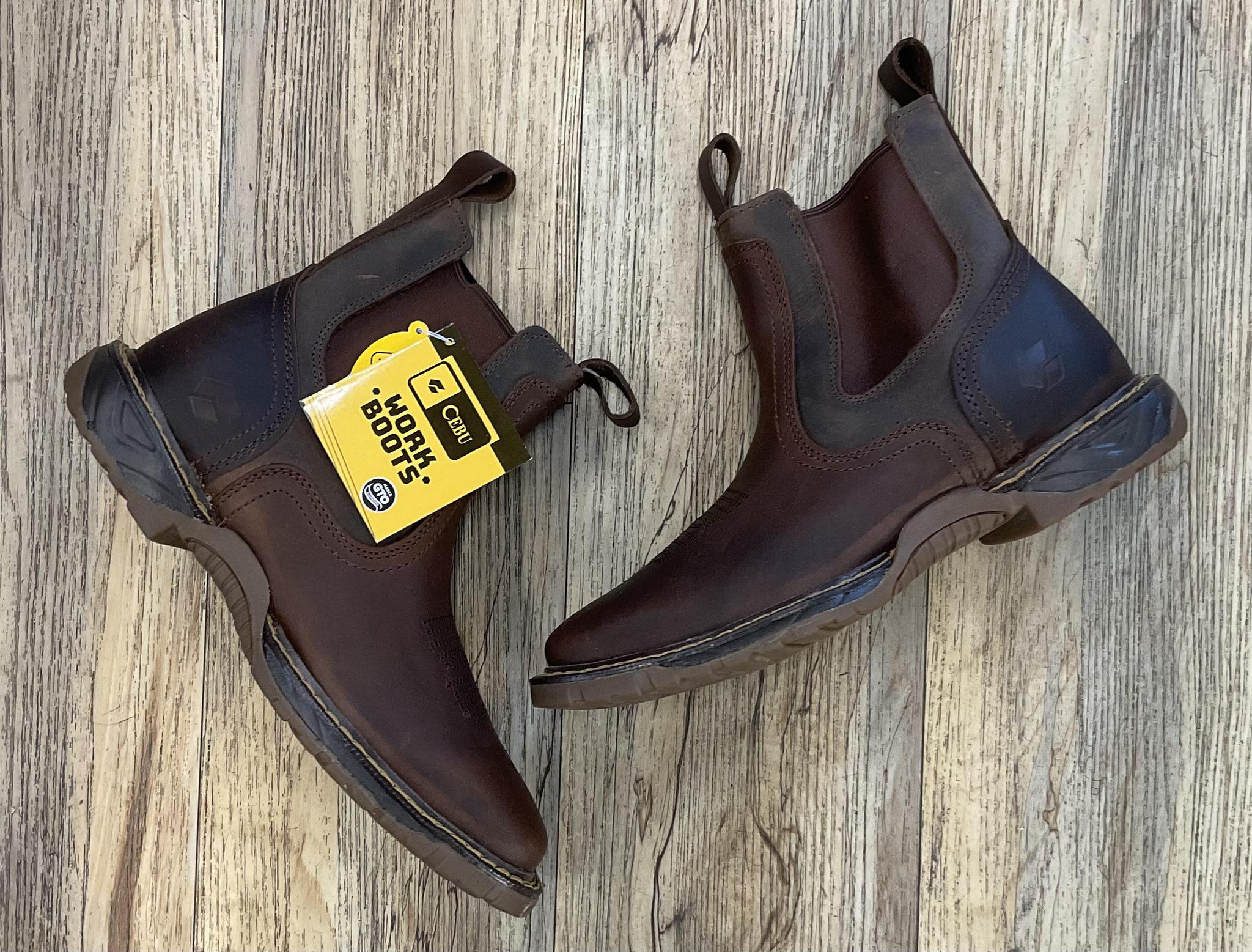 ‘’Willy’’ CEBU MEN'S BC THUNDER SOFT TOE CHELSEA SLIP ON BOOTS 6’’ |WORK BOOTS