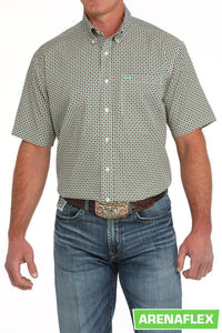 MEN’S CINCH ARENAFLEX CREAM SHORT SLEEVE SHIRT |MTW1704148