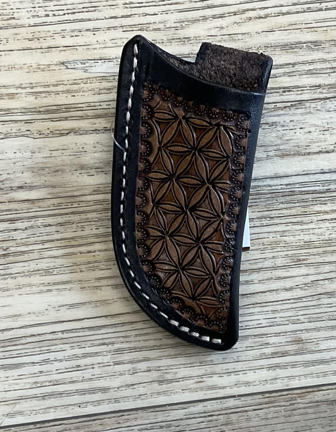‘’ARTHUR ’’ TOOLED KNIFE SHEATH