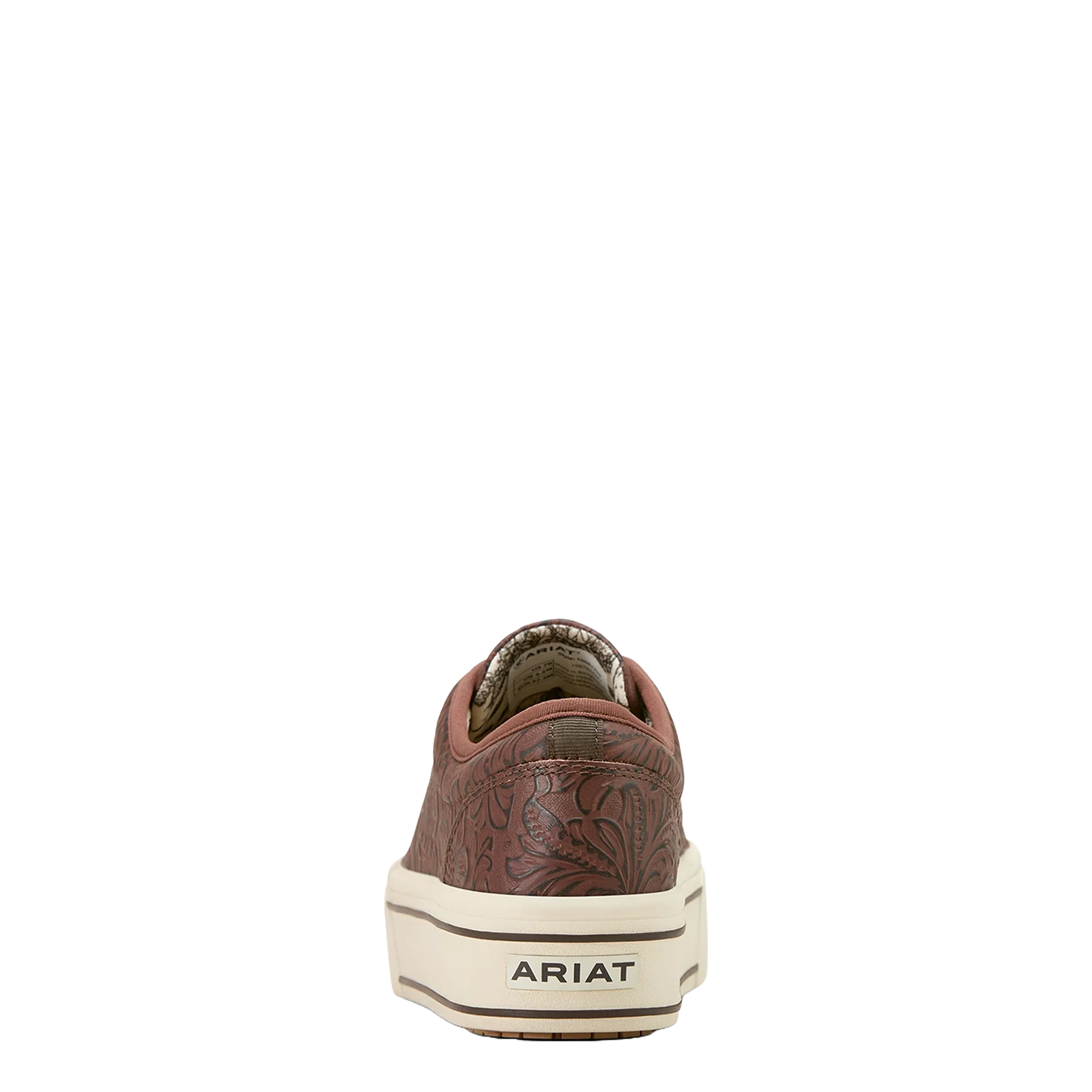 Ariat Ladies Skylar Brown Floral Emboss Slip On Shoe| 10061258