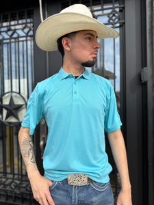 “ KEVIN “ | Mens ARIAT polo Maui blue 10044938
